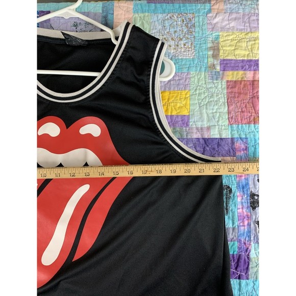 Rolling Stones Tongue Logo Official #62 Basketball Style Jersey XXL - Picture 5 of 6